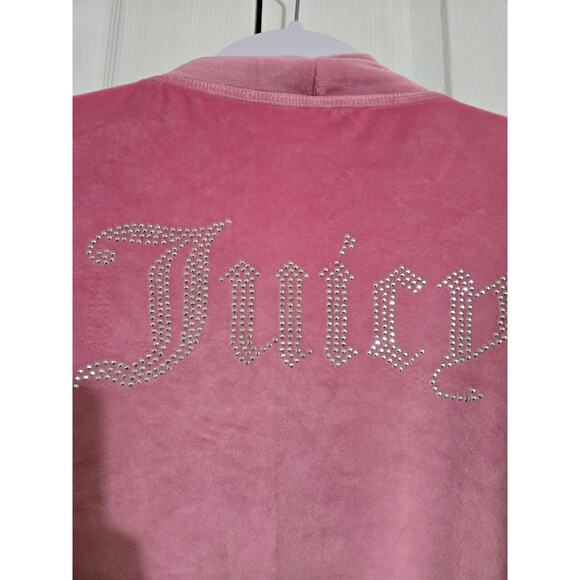 Juicy couture l/xl women's pink fleece robe - Picture 7 of 11